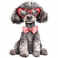 Nažehlovačka Pudl brýle srdce