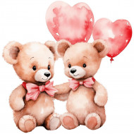 Nažehlovačka Medvídci a balónky lásky