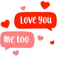 Nažehlovačka Love you sms