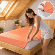 Prostěradlo jersey meruňková 8