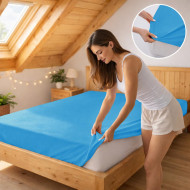 Prostěradlo jersey tyrkysová 22