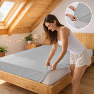 Prostěradlo jersey šedá 31