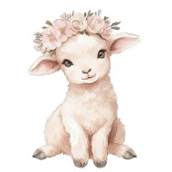 Nažehlovačka Ovečka s věnečkem