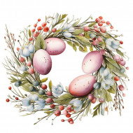 Nažehlovačka Velikonoční věneček 5