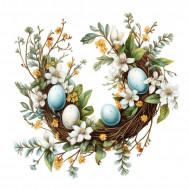 Nažehlovačka Velikonoční věneček 9