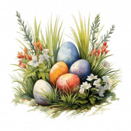 Nažehlovačka Kraslice v trávě 5