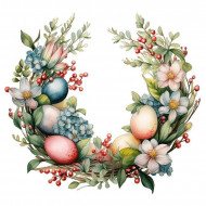 Nažehlovačka Velikonoční věneček 10