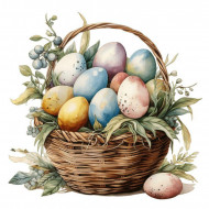 Nažehlovačka Košík s kraslicemi 8