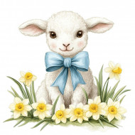 Nažehlovačka Beránek a narcisy