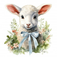 Nažehlovačka Beránek s mašlí