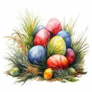 Nažehlovačka Kraslice v trávě 2