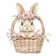 Nažehlovačka Velikonoční zajíček v košíku