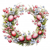 Nažehlovačka Velikonoční věneček 3