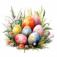 Nažehlovačka Kraslice v trávě 1