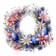 Nažehlovačka Velikonoční věneček 8