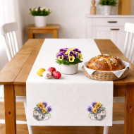 Ubrus macešky ve džbánku