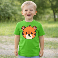 Dětské tričko zelené Tygr