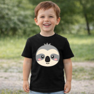 Dětské tričko černé Lenochod