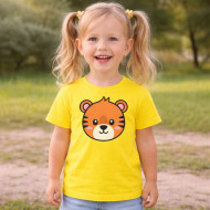 Dětské tričko žluté Tygr