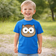 Dětské tričko modré Sova