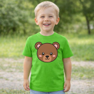 Dětské tričko zelené Medvěd