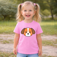 Dětské tričko růžové Pes