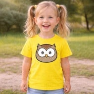 Dětské tričko žluté Sova
