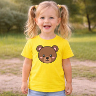 Dětské tričko žluté Medvěd