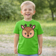 Dětské tričko zelené Srnec