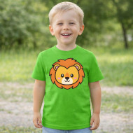Dětské tričko zelené Lev