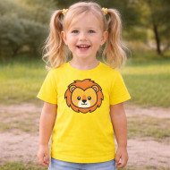 Dětské tričko žluté Lev