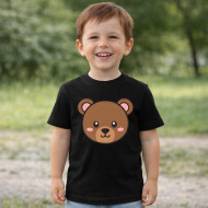 Dětské tričko černé Medvěd