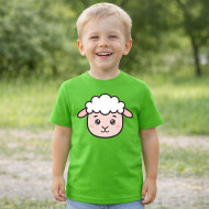 Dětské tričko zelené Ovce