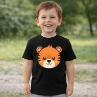Dětské tričko černé Tygr