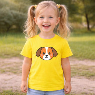 Dětské tričko žluté Pes