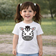 Dětské tričko bílé Zebra