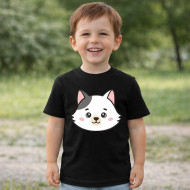 Dětské tričko černé Vlk