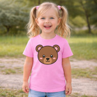 Dětské tričko růžové Medvěd
