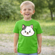 Dětské tričko zelené Vlk