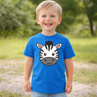 Dětské tričko modré Zebra