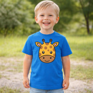 Dětské tričko modré Žirafa
