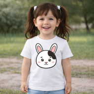 Dětské tričko bílé Králík
