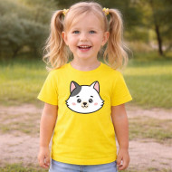 Dětské tričko žluté Vlk