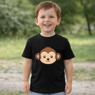 Dětské tričko černé Opička