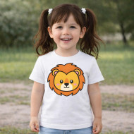 Dětské tričko bílé Lev