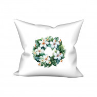 Povlak na polštářek Havajský věnec bílý