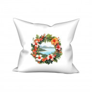 Povlak na polštářek Věnec dovolená volá