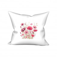Povlak na polštářek Luční kvítí růžové