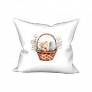 Povlak Tři kraslice v košíku