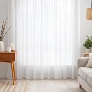 Voál bílý s olůvkem TREND